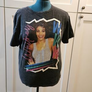 Women's Black Graphic Tee